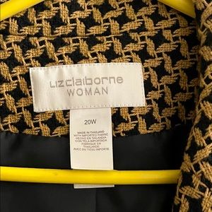 Liz Claiborne Gold & Black Jacket sz 20